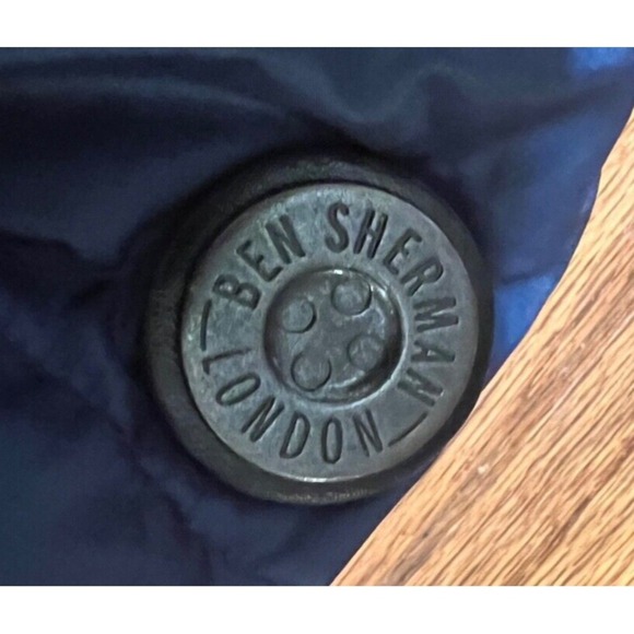 Ben Sherman Jacket Mens Size S Navy 90% Downs Quilted Puff Jacket - Picture 3 of 6